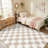 Checkered Rug for Living Room, Large Washable Carpet Non Slip Soft Low Pile Geometric Print Plaid Area Rug for Bedroom Dining Room Playroom Office Nursery-129962577-129962578