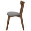 Chaise d'appoint grise Willia