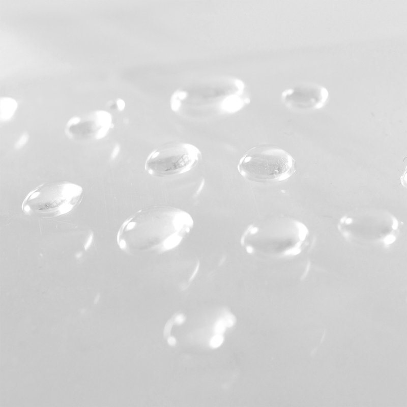 Rideau de douche Waterpoof, H 72 po x l 72 po, Transparent