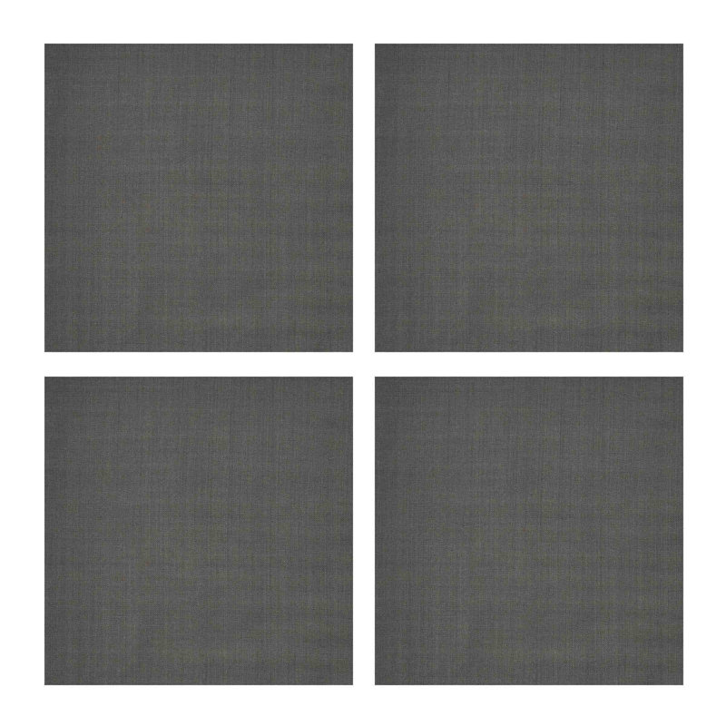  Ensemble de 4 serviettes de table Charcoal Elements, Gris, 18 po carré