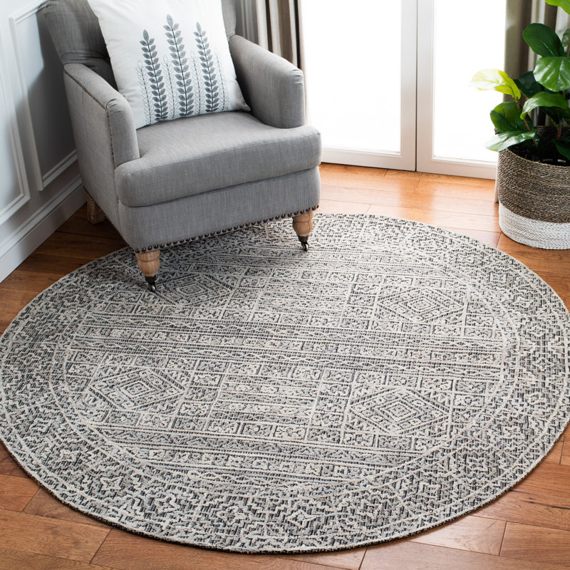 Connolly Hand Tufted Wool Rug, Round 6'