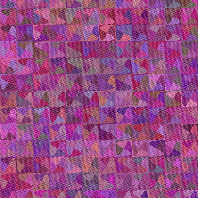 Tapis rose/rouge à motifs Framingham, Carré 7 pi