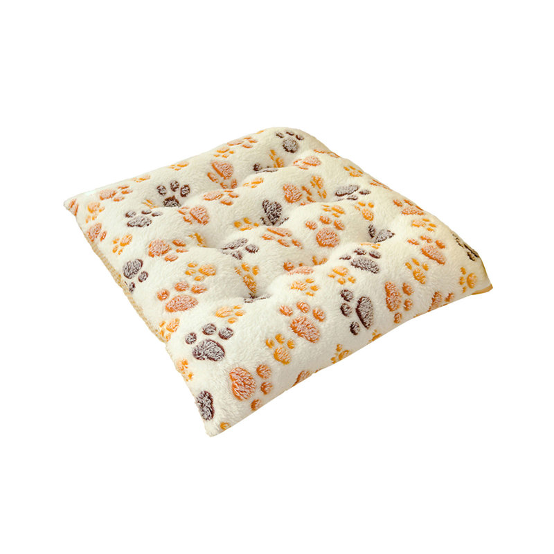 Thick Warm Plushs Seat Cushions Suitable For Winter Office And Home Use Featuring A Cute Cats Paw Print Drawing Ideal For Home Decoration