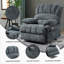 Fauteuil inclinable électrique en chenille de 23 po de large et à dossier haut avec massage par vibration 8 points et chauffage lombaire