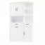 Grande armoire de rangement autoportante avec tiroirs et tablettes réglables-1731432296