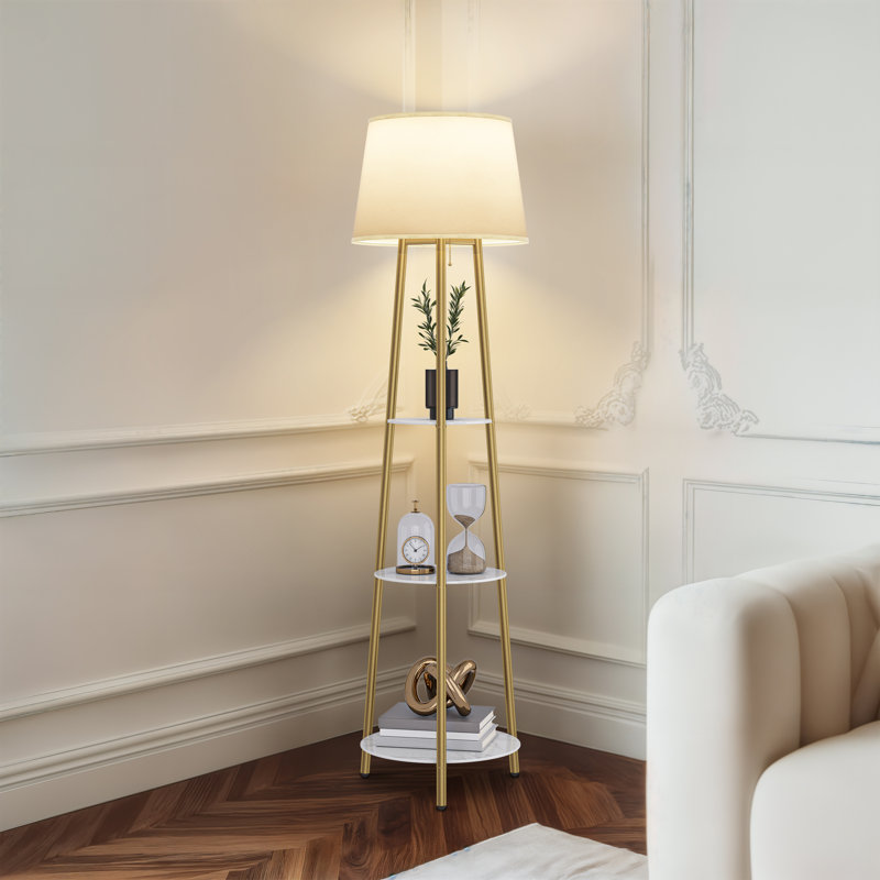 Abdulahi 150cm Gold Tripod Floor Lamp