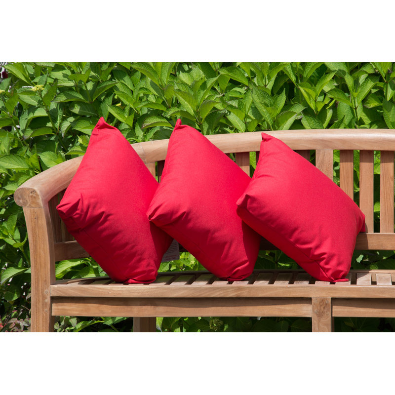 Noam Indoor / Outdoor Square Throw Cushion, Red, 40 x 40cm