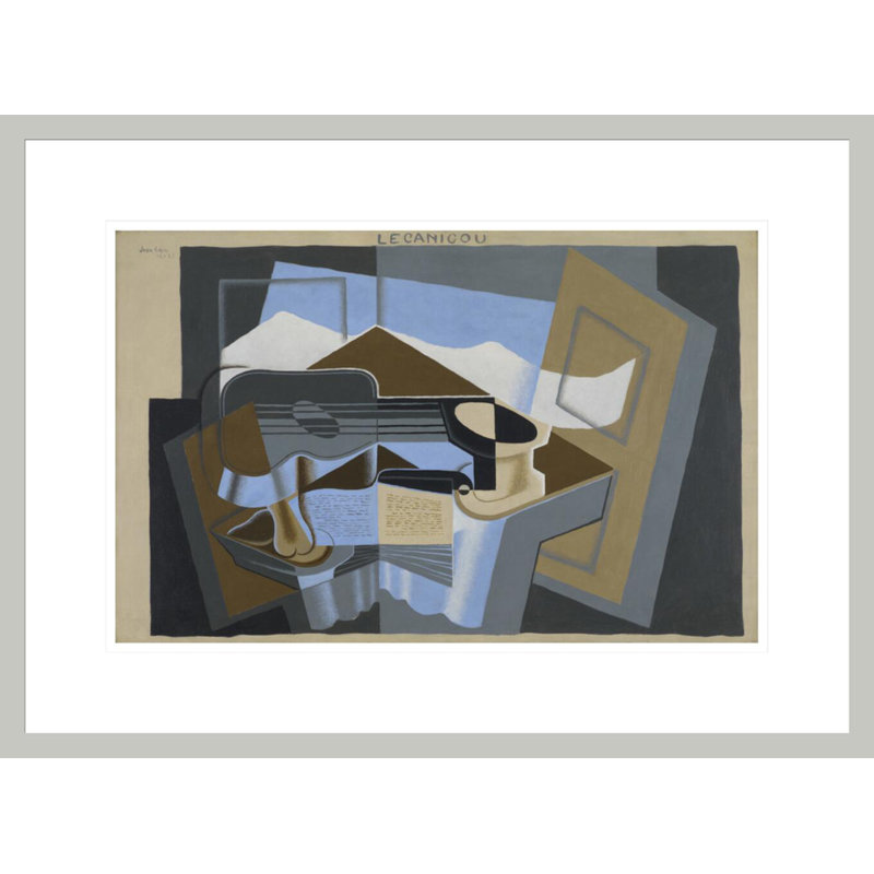 Le Canigou par Juan Gris - estampe numérique encadrée, H 16,01 po x l 21,75 po