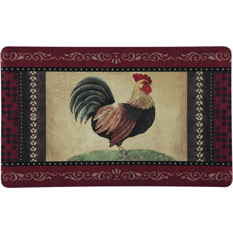 Rooster Kitchen Rug Memory Foam Kitchen Mat Set of 2, Farmhouse Decor for  The Kitchen Mats Cushioned Anti Fatigue 2 Piece Set and Chicken Kitchen Mat  for Home Kitchen Decor or Office