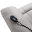 Fauteuil inclinable électrique en microfibre poli Chriki-130373939
