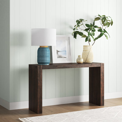 Finnegan U-Shaped Console Table by Mercury Row