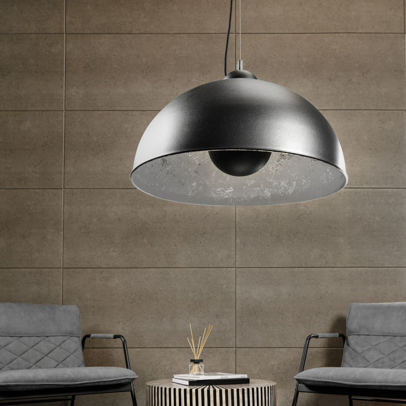 Fiedler 1 - Light Single Pendant, Black/Silver
