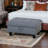 Faux Leather Ottoman-77621949