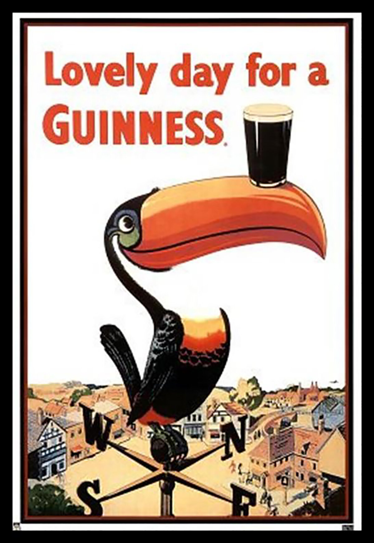 https://assets.wfcdn.com/im/07450665/compr-r85/1345/134521061/guinness-beer-lovely-day-toucan-on-weather-vane-framed-on-paper-by-gilroy-print.jpg