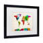 « world map ii », reproduction de peinture à l’aquarelle sur toile-34370324-34370326