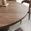 Ensemble de salle à manger 6 personnes en noyer foncé avec table ronde 47 po et 6 chaises-1905812413-1905812414
