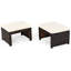 Repose-pieds d'extérieur en rotin avec coussin Trulli-549746103