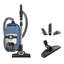 Miele Blizzard CX1 Turbo Team Bagless Canister Vacuum, Tech Blue