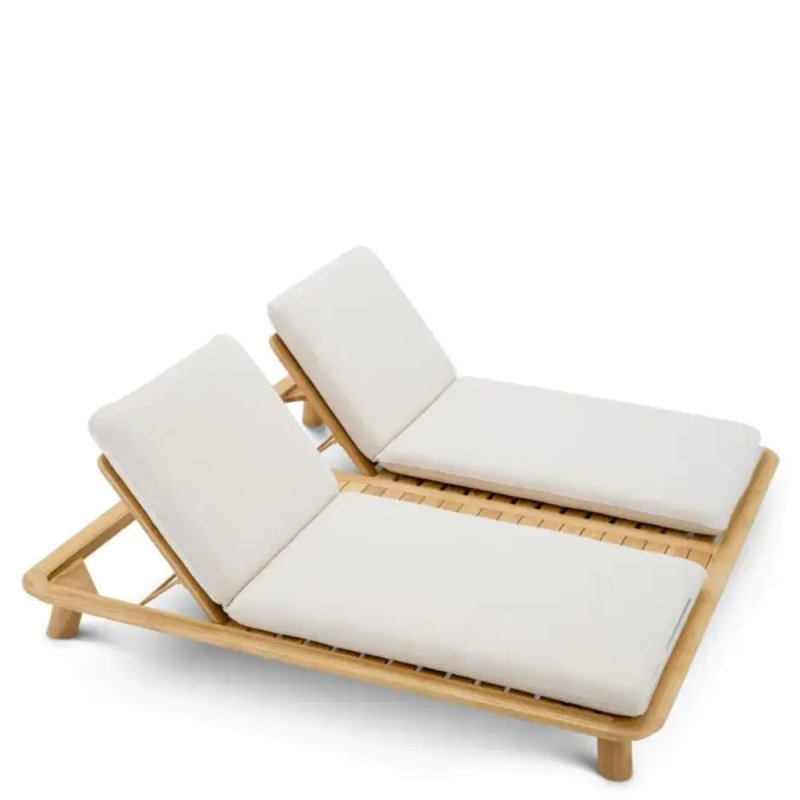 Weston Outdoor Teak Chaise Lounge