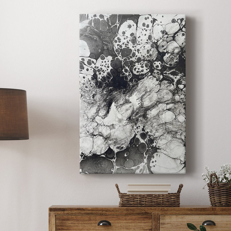 Marbling IX -Custom Wrapped Gallery Cavas, 36" H x 24" W
