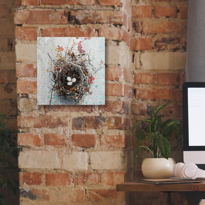 «Nest» par Elena Ray, art mural sur toile, H 12 po x l 12 po x P 0,75 po