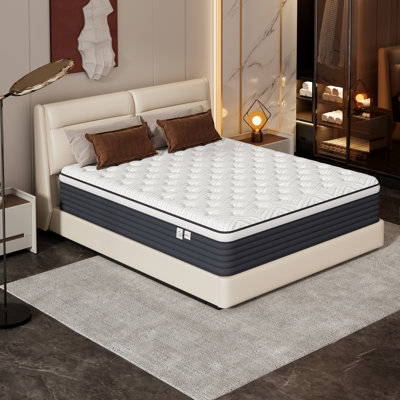 Memory Foam Hybrid Mattress In A Box With Independent Spring Mattress by Ebern Designs