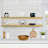 Sorbus Floating Shelves for Wall - 55 Inch Extra-Long Bathroom Shelves, Wall Decor for Bedroom, Kitchen, Living Room, Book Storage - Mounted Floating Shelf with Hidden Brackets (Maple, 2 Pack)-119898072