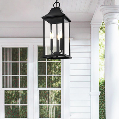 Hanover 8 x 20.5 inch Outdoor Pendant in Black