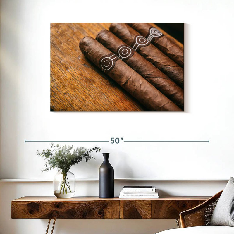 Senne Brown Cuban Cigars, 24" H x 36" W