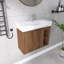  Ensemble de meuble-lavabo simple 28 po avec plateau en céramique Oakchade-546604952-546604953