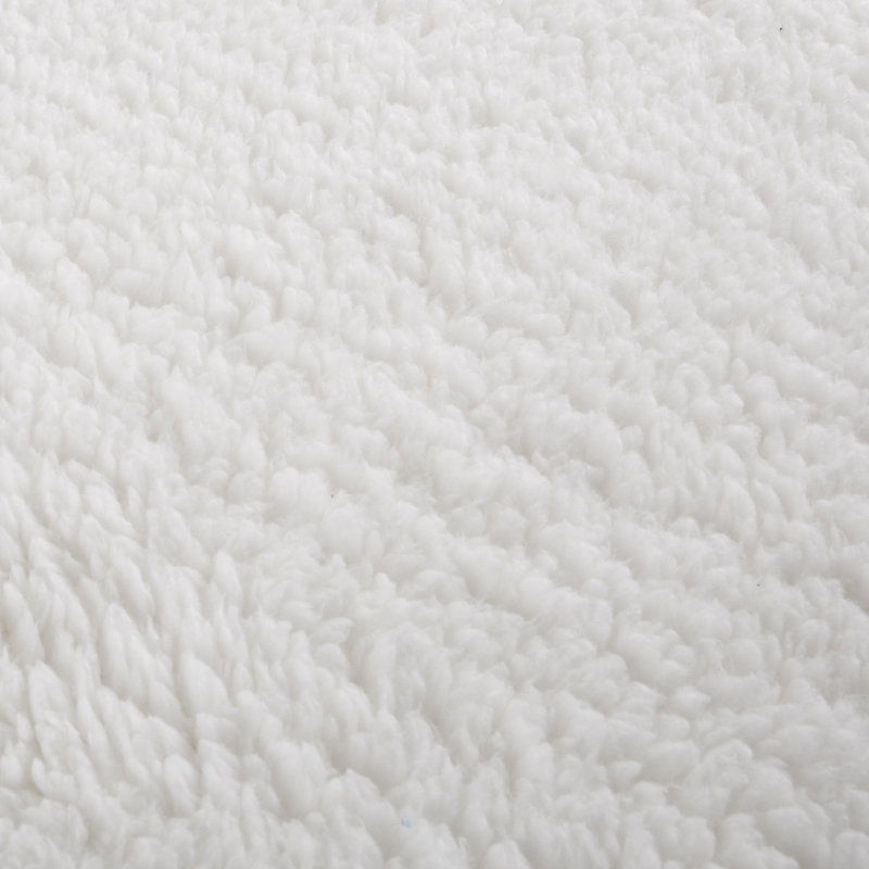  Body Pillow Sherpa Cover- Soft Sherpa Pillowcase with Zipper, White
