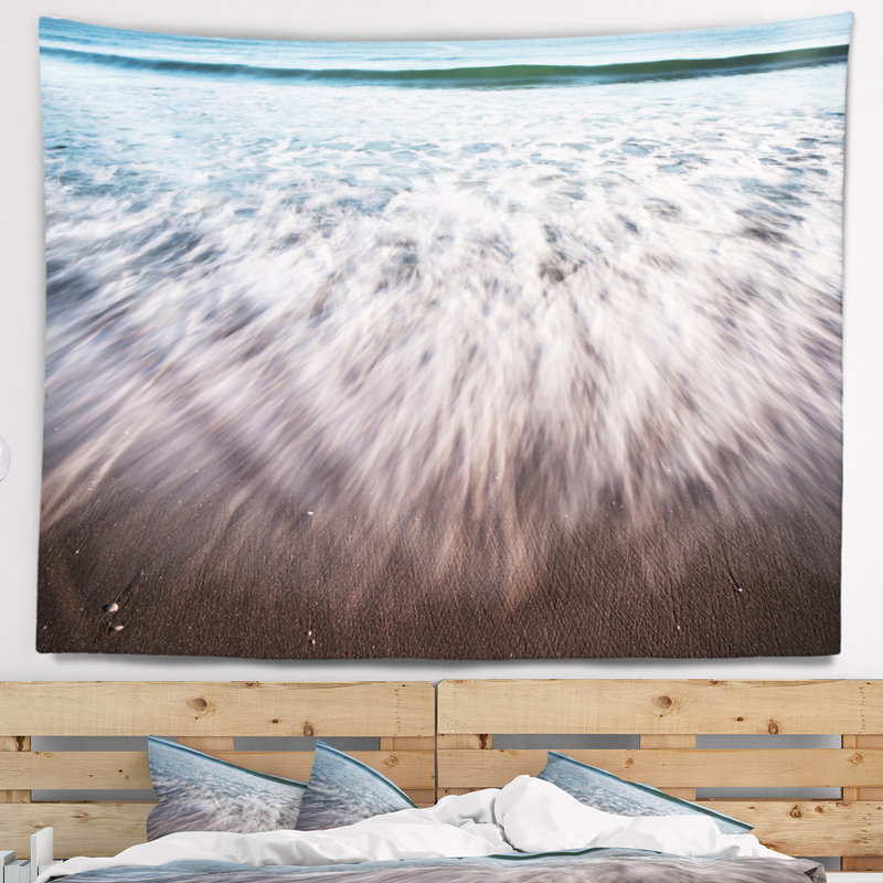Tapisserie «Seascape Ocean Beach Water Motion», H 68 po x l 80 po