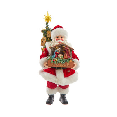 Ensemble de père Noël avec pile à DEL Kurt Adler, 13 po