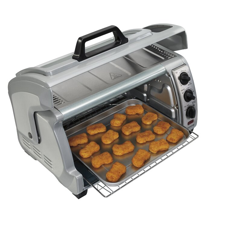 Hamilton Beach 6-Slice Gray Convection Toaster Oven (1400-Watt) in the Toaster  Ovens department at