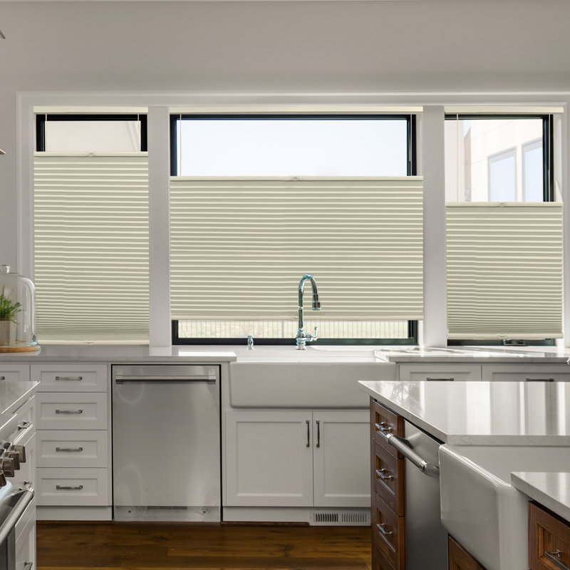 Cordless Blackout Cellular Shade, Buttercream, 66.25"W x 48"L