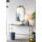 13"D x 25"H Blue and White Ceramic Table Vase Lamp, Classic Decorative Ceramic Accent Lamp for Living Room Bedroom