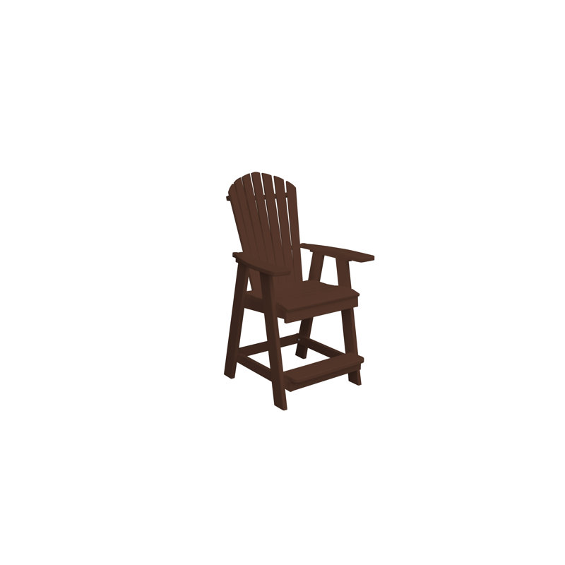 Chaise de comptoir de patio 24 po Lymington, Brun Tudor