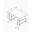Bureau d'ordinateur, bureau personnel, ordinateur portable, tablettes de rangement, l 48 po, travail, stratifié gris, métal noir, contemporain, moderne-1769543325