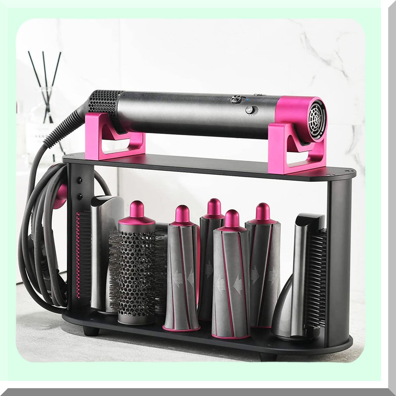 Airwrap Styler Organizer: 8-Hole Countertop Storage Rack for Hair Tools - Curling Iron, Wand, Barrels, Brushes, Diffuser Nozzles - Perfect for Home, Bedroom, Bathroom