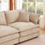 Modular Sectional Sofa,102" L Shaped Couch Set for Living Room,3-Seater Comfy Cloud Couches with Movable Ottoman,DIY Combination,Chenille,Green-129888118