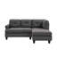 Upholstered L-Shaped Sectional Right Hand Facing-301767304