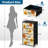 4 Drawer Dresser for Bedroom, Narrow Chest of Drawers, Wooden Top and Study Iron Frame 18"x37.5"-(WxH)