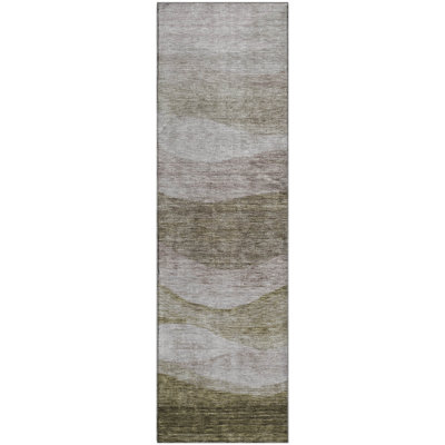 Premium Machine Washable Krause AMF1141 Swirls Rug