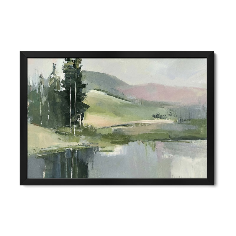 «Pastel Countryside» - reproduction d'art murale - affiche de galerie, H 24 po x l 32 po