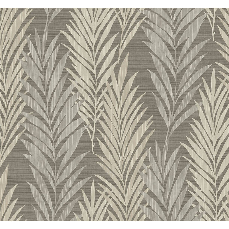Papier peint floral Dehl, Champignon / grège