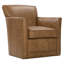 Times Square Leather Swivel Chair-221152758