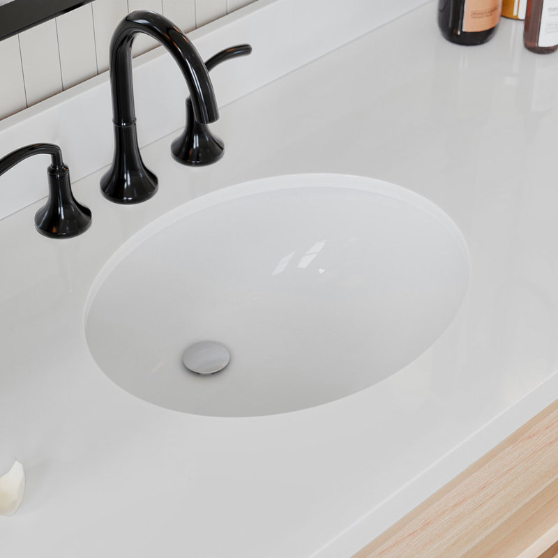 ARIEL Monroe 61 Single Sink Bathroom Vanity with Pure Quartz Top, Oak