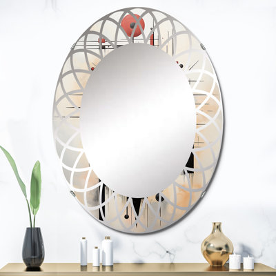 Taygeta - Miroir mural moderne ovale