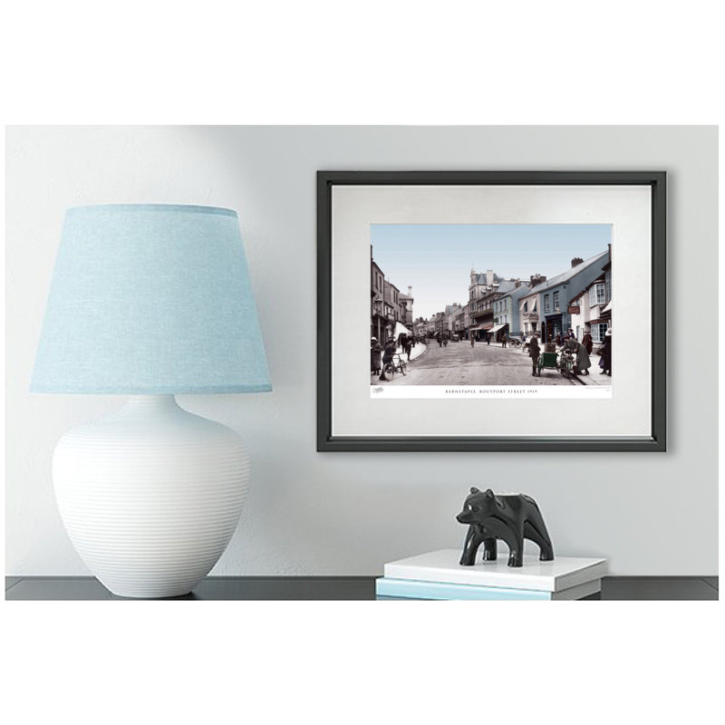 Barnstaple, Boutport Street 1919 - Single Picture Frame Print, 28cm H x 36cm W x 2.3cm D