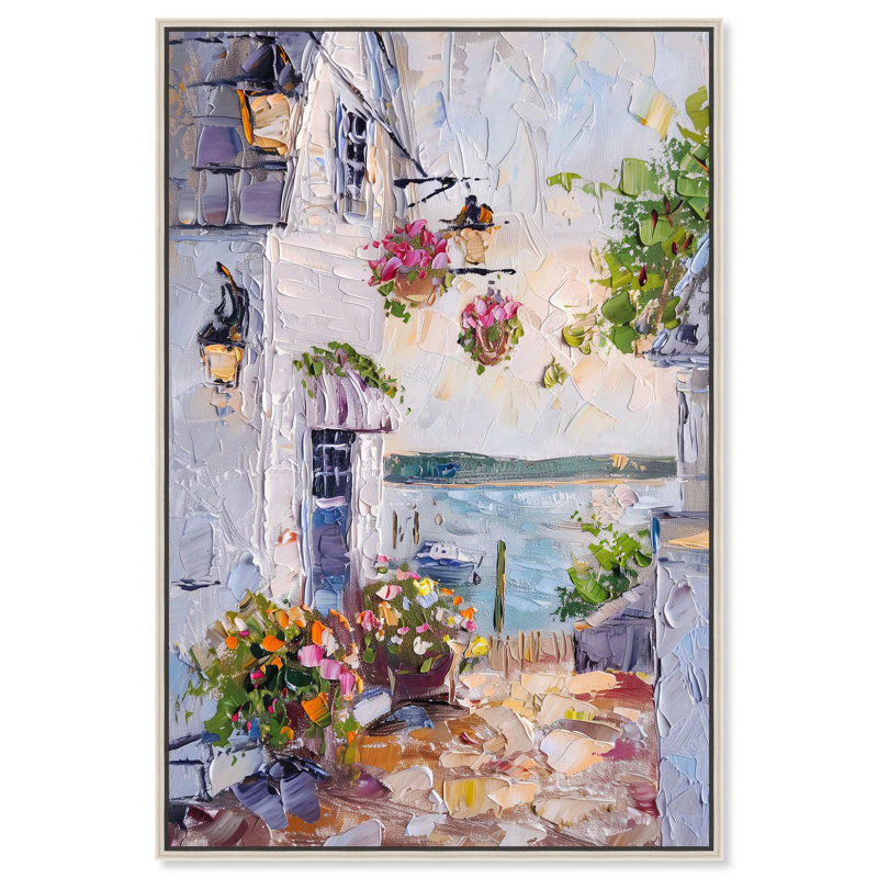 «Harbor Hideaway I», toile par Art Remedy, Noir, H 16 po x l 11 po, Cadre flottant